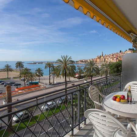 Studio Climatise Avec Terrasse Face Mer A Menton - Fr-1-196-208 Kültér fotó