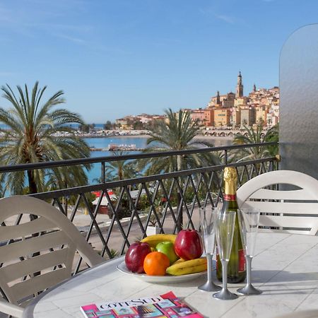 Studio Climatise Avec Terrasse Face Mer A Menton - Fr-1-196-208 Kültér fotó