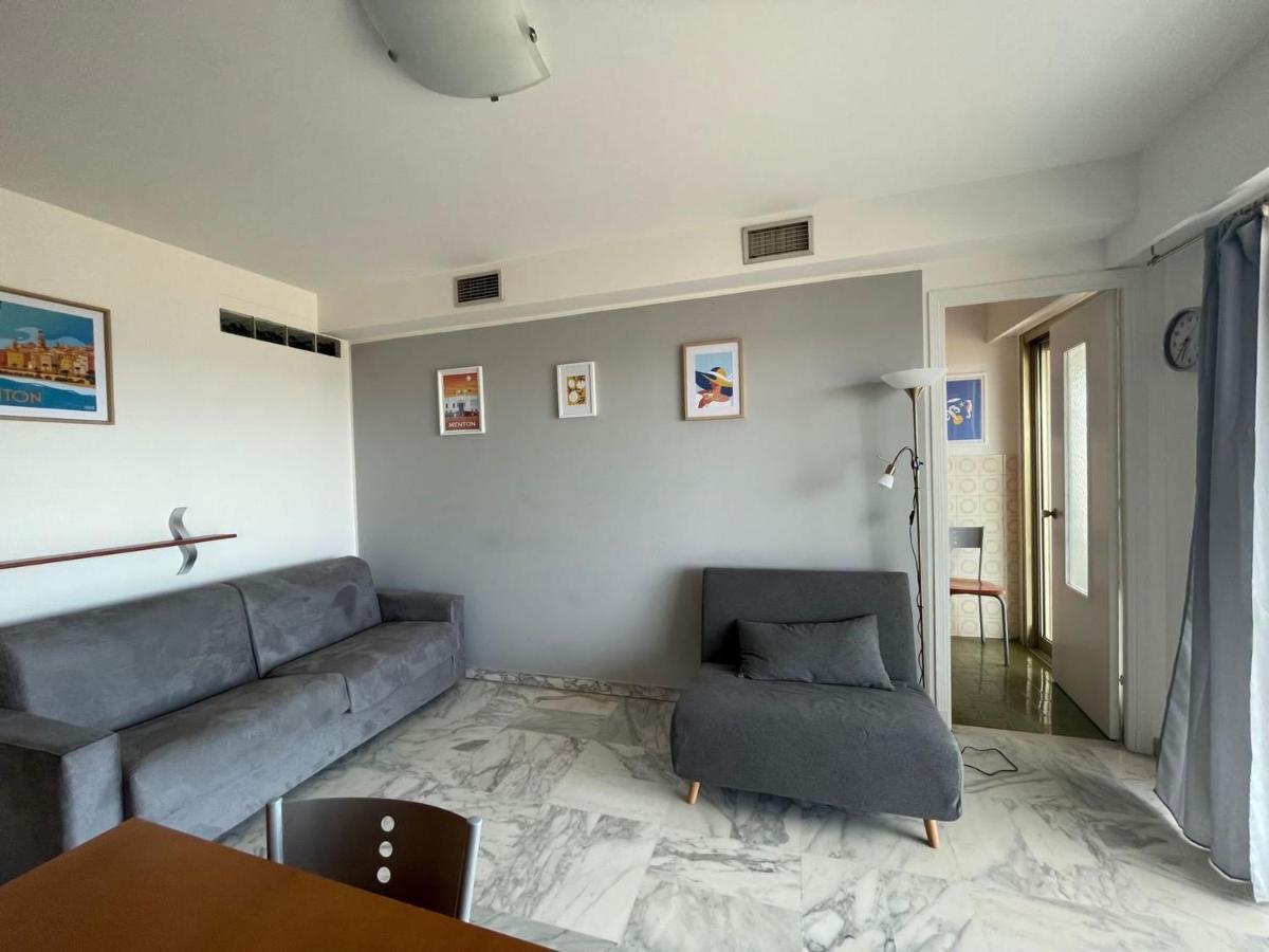 Studio Climatise Avec Terrasse Face Mer A Menton - Fr-1-196-208 Kültér fotó