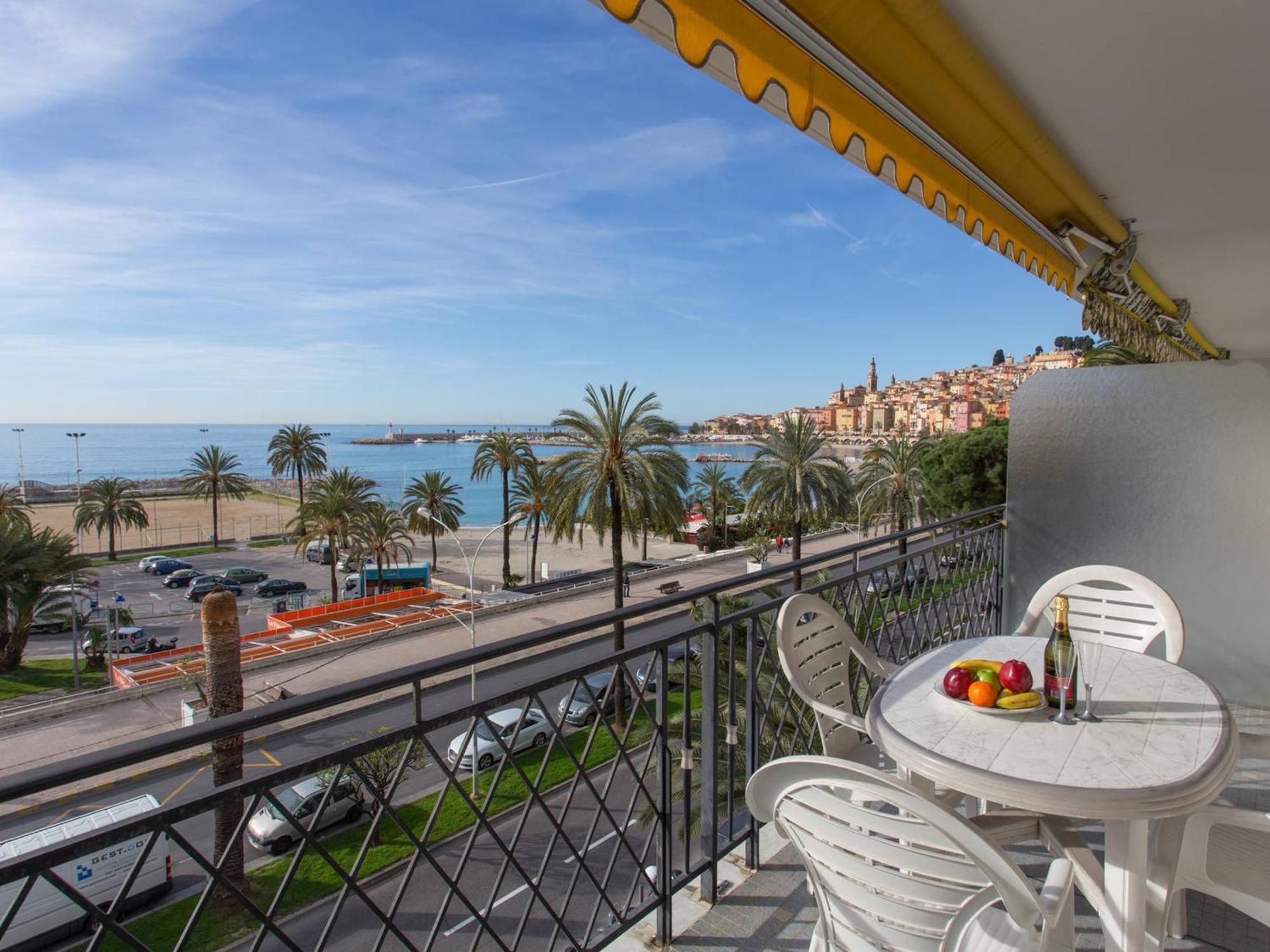 Studio Climatise Avec Terrasse Face Mer A Menton - Fr-1-196-208 Kültér fotó